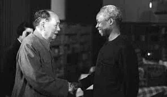 Mwalimu Nyerere with Chairman Mao Tse Tung