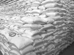 Sacks of  flour from Mohammed Enterprises