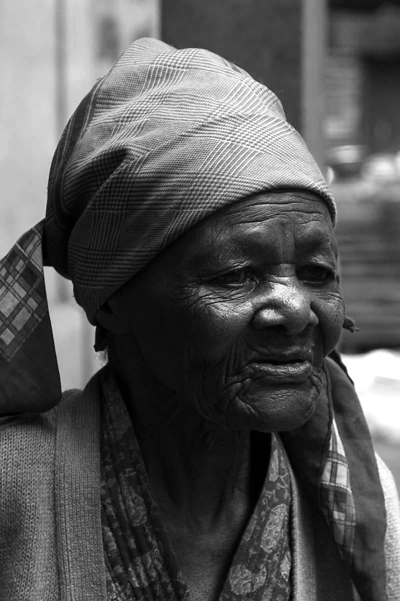 An Tanzanian elderly woman