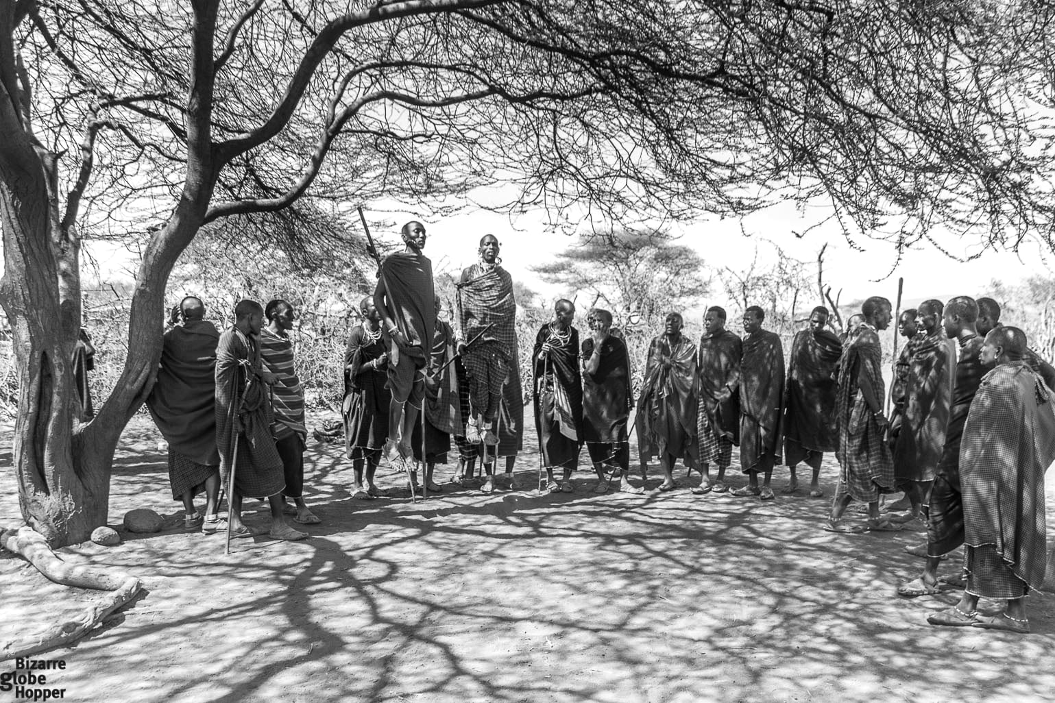 Maasai singing and dancing - Ngorongoro Tanzania