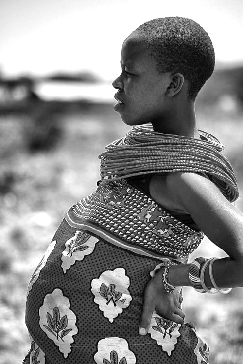 Pregnant Maasai Woman