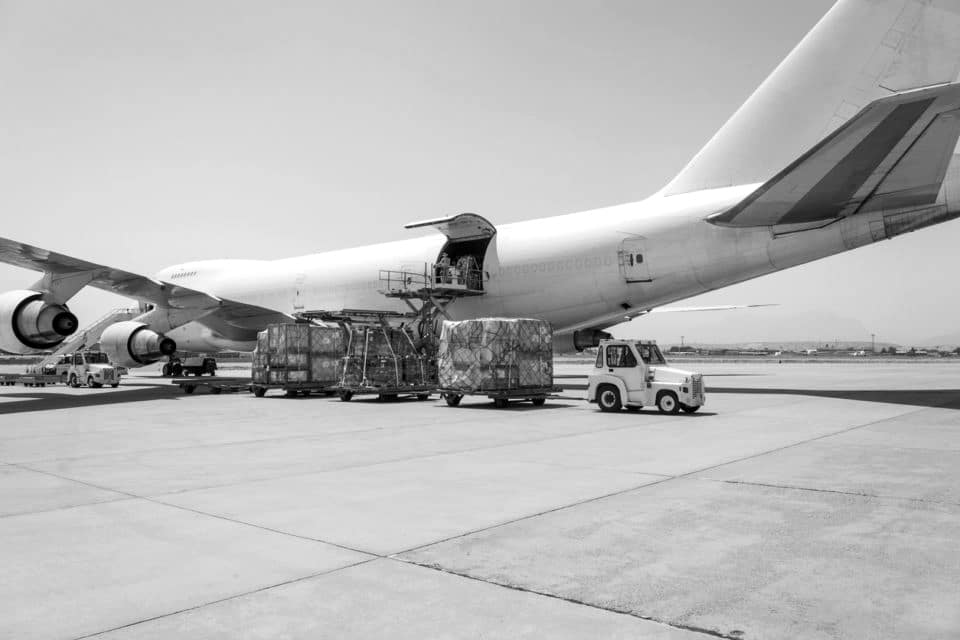 Cargo plane in Tanzania