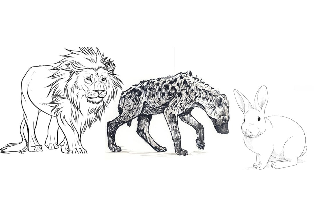 The Lion And The Lamb Drawings for Sale - Fine Art America
