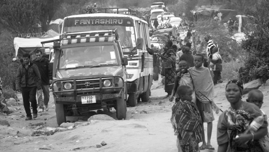 Thousands of people lined up to get cured (all kinds of diseases) by a medicinal drink from Babu opf Loliondo