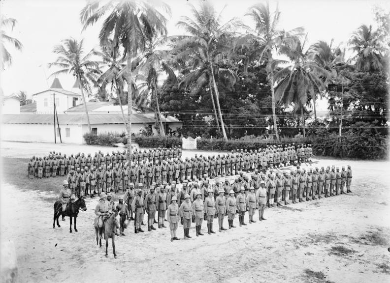 World War I in Tanganyika Troops at a Routine Parade