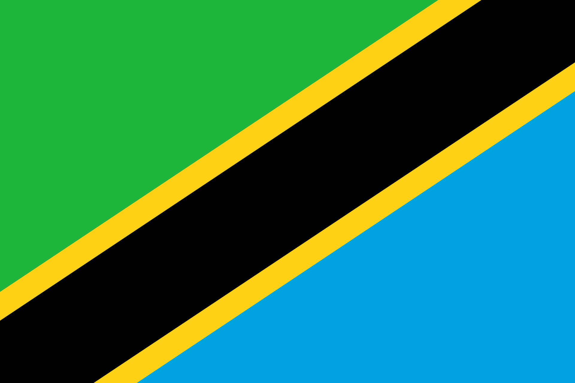 Zanzibar Flag - 27 April 1964 to 8 January 2005 (Tanzania)