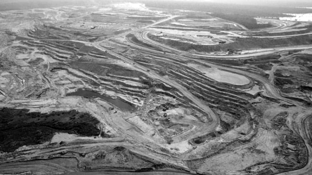 Some of Zambia copper mines - aerial view