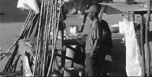 Food vendor at Uwanja wa Fisi