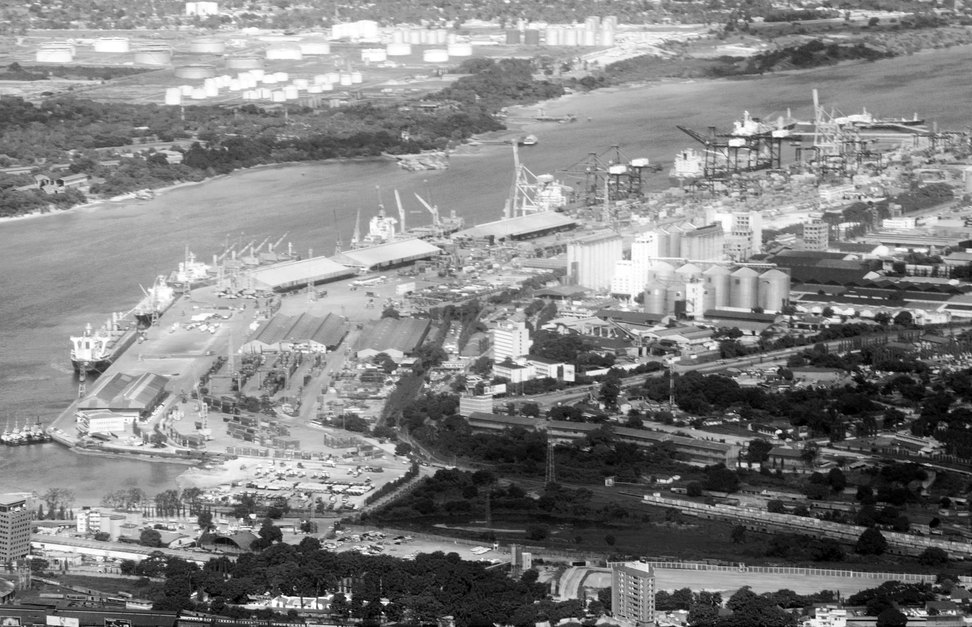 Aerial View of Dar es Salaam Harbor