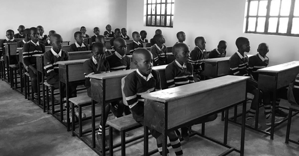 Children at school in Tanzania