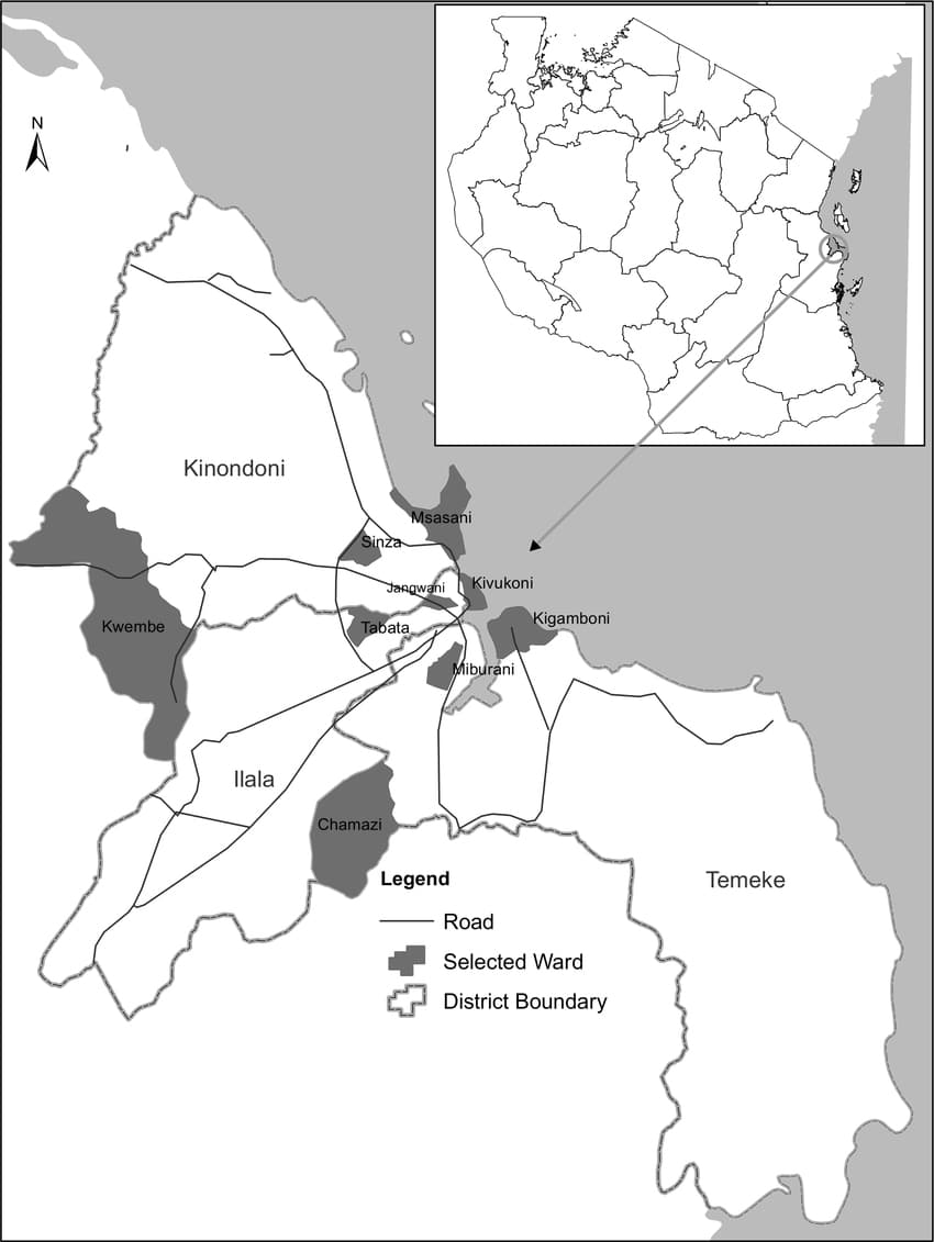 Dar es Salaam Map