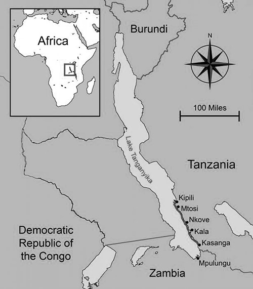 Lake Tanganyika Africa Map
