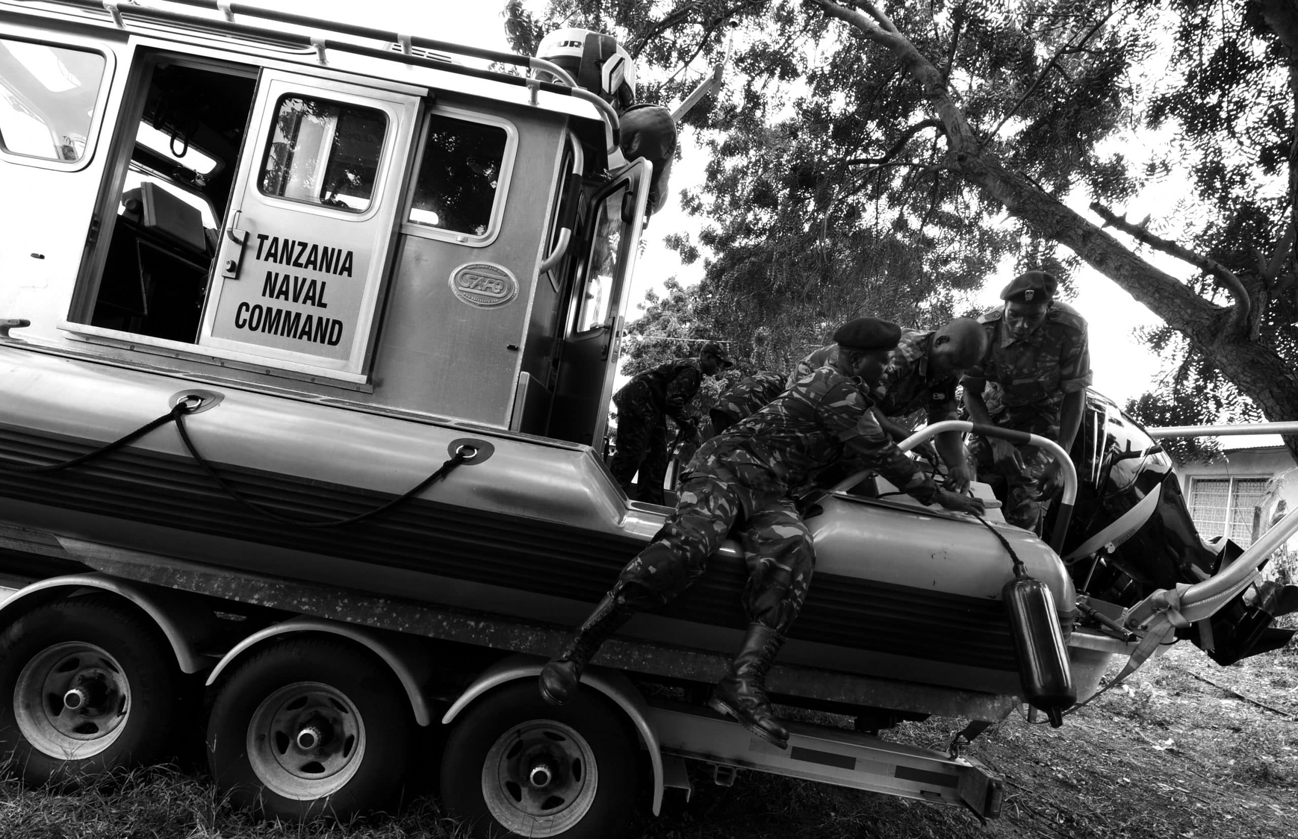 Tanzanian People's Defense Force small boat training