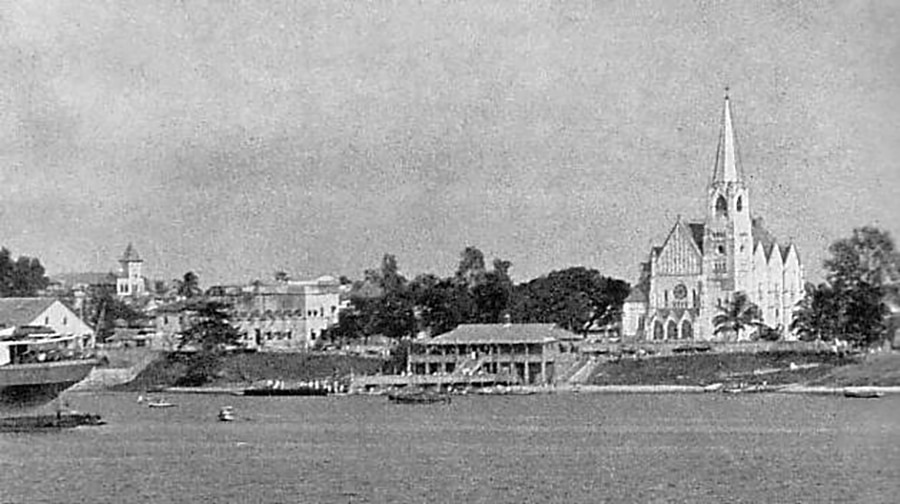 The city of Dar es salaam in year 1930 - Old Boma and St Joseph