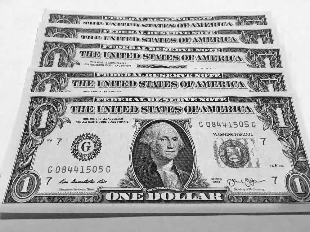 US dollar bills