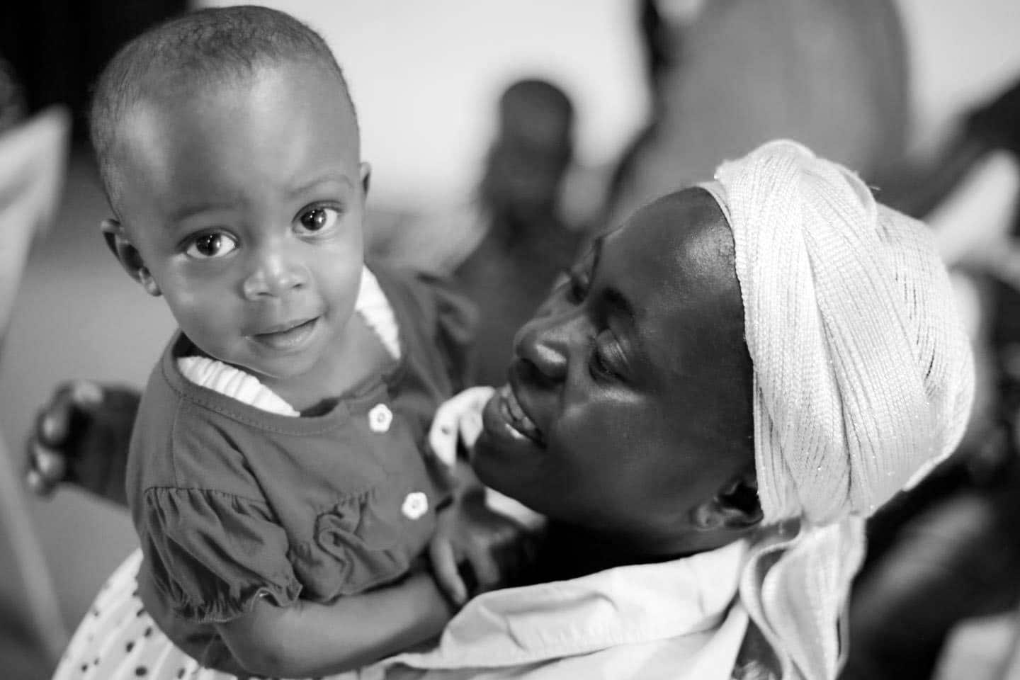 Tanzania mother with her child smiling