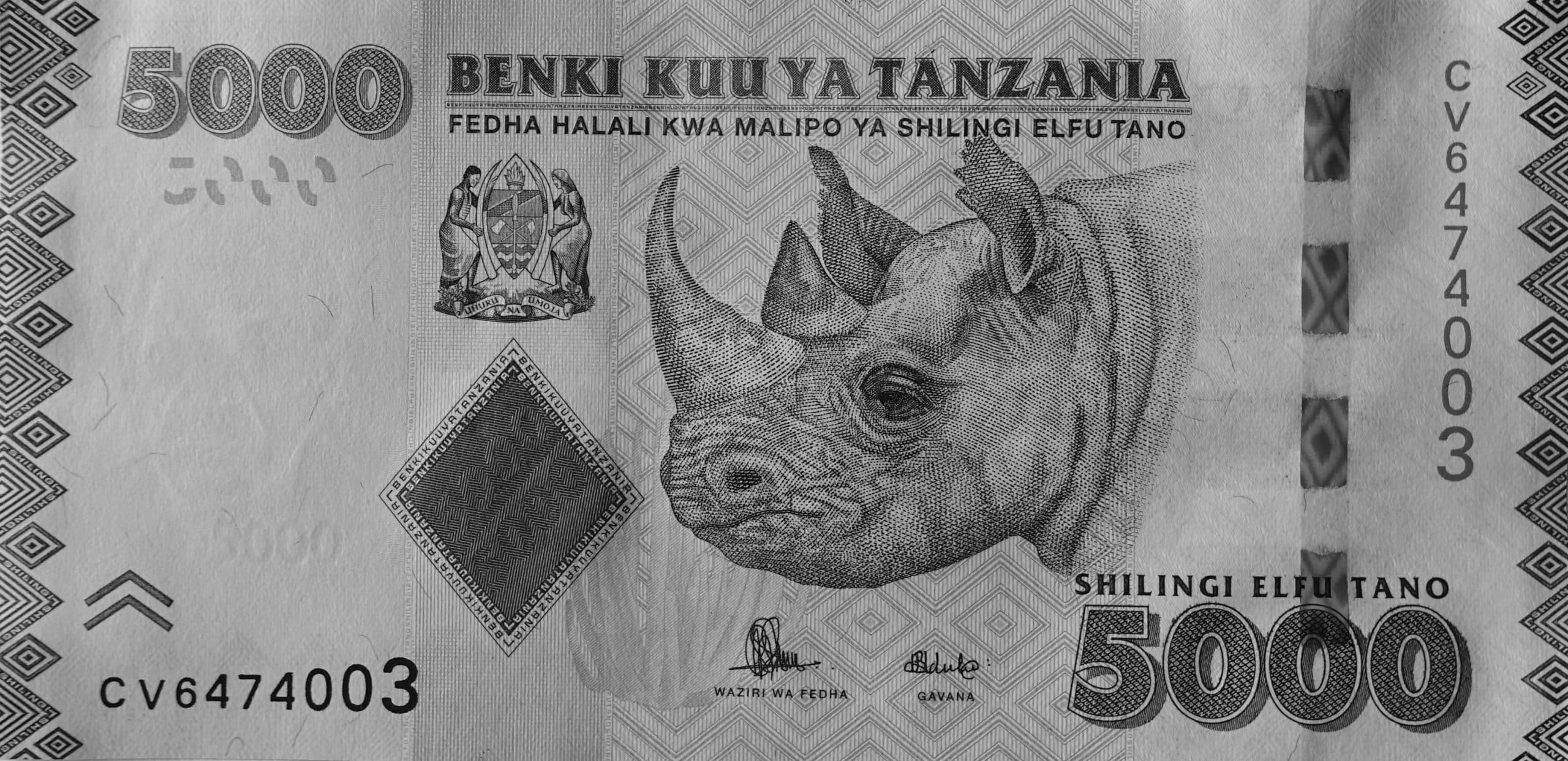 5000 Tanzania Shilling Front