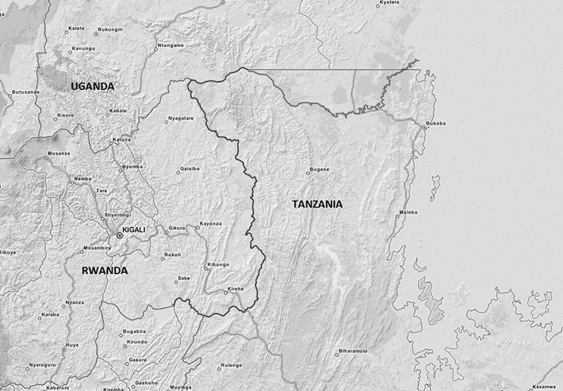 Kagera River Map