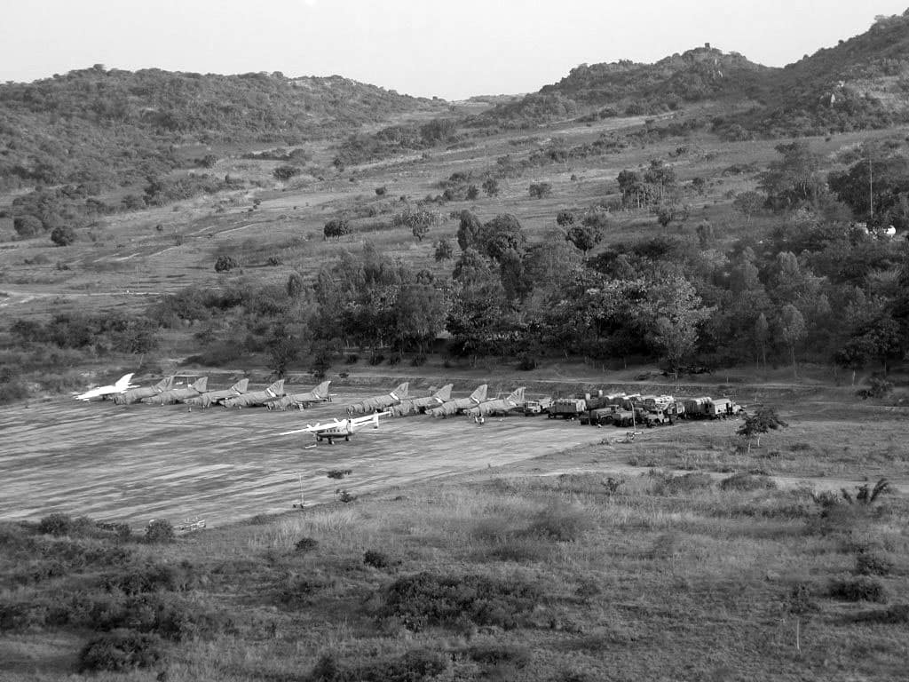 MiG-21 parked at Mwanza Airforce Base