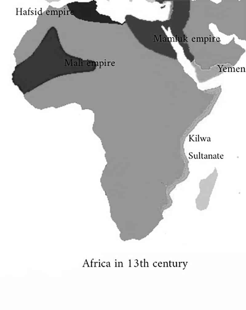 Kilwa Sultanate map