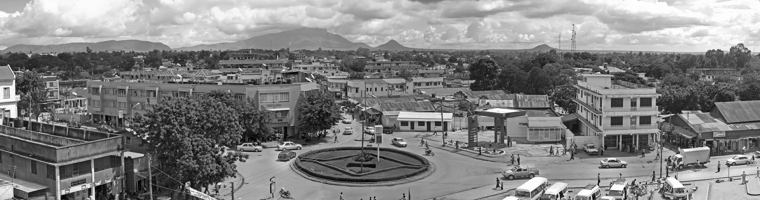 Aerial view of the Morogoro city