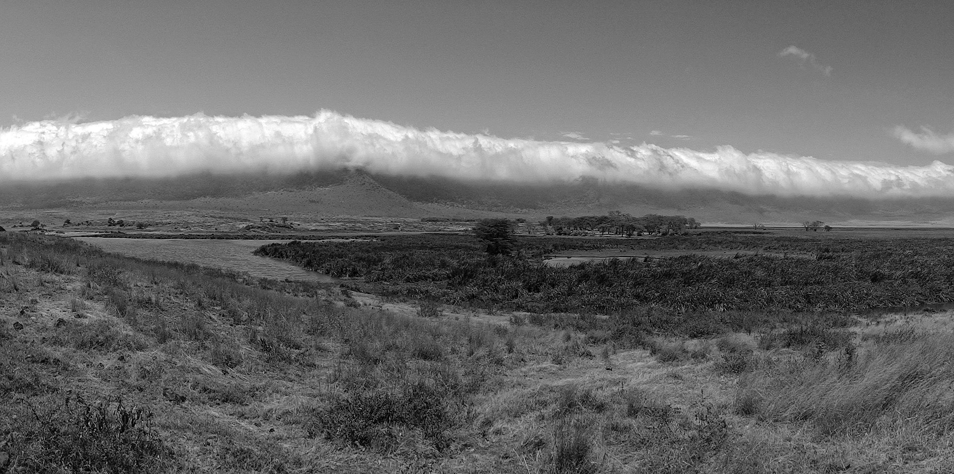 Closer view of the Inside of Ngorongoro Crater Rim From Bottom