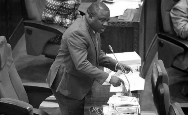 Joseph Mbilinyi (Mr. II, Sugu, 2 Proud) in one of parliament sessions