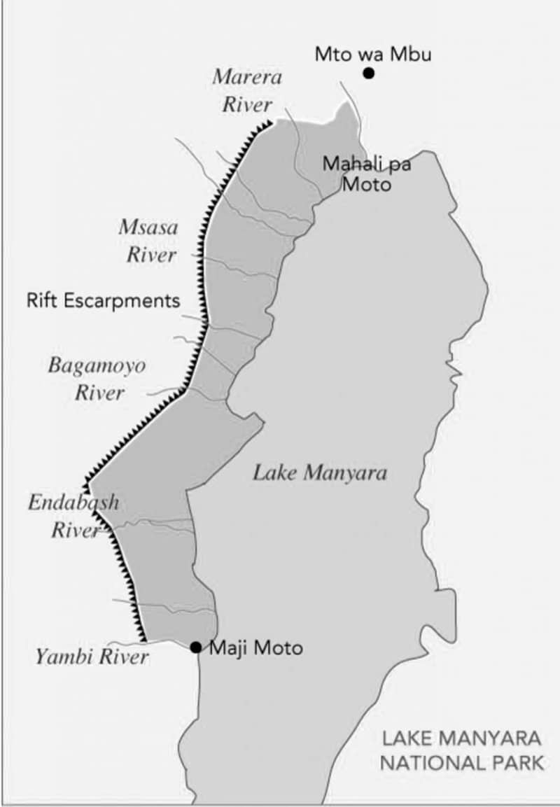 Lake Manyara map