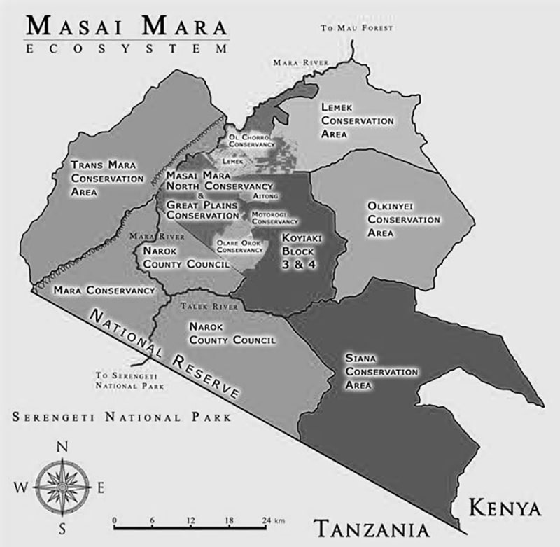 Mara river Kenya map