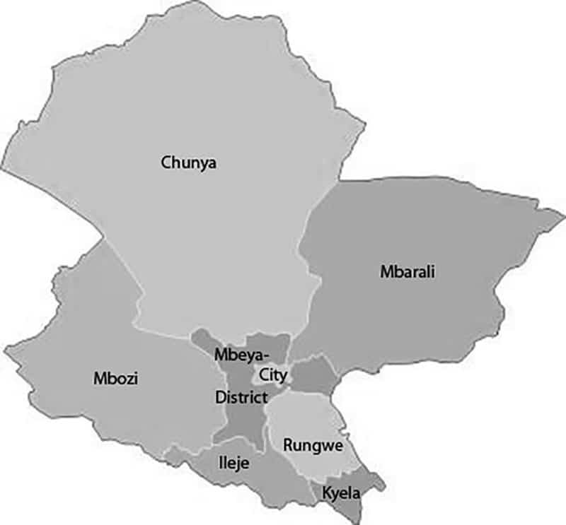 Mbeya city map