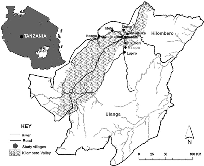 Ulanga River Map