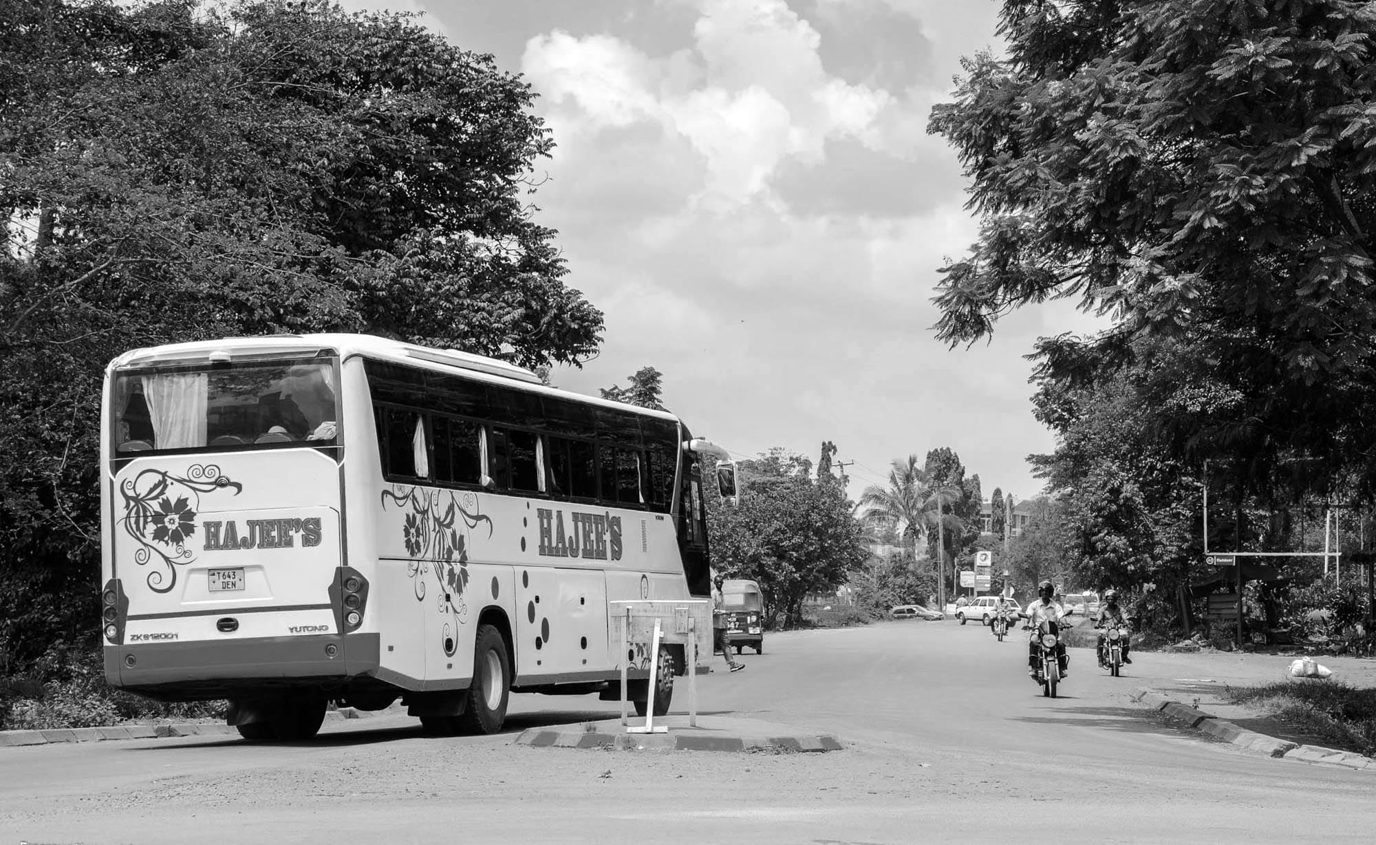 A bus in Moshi