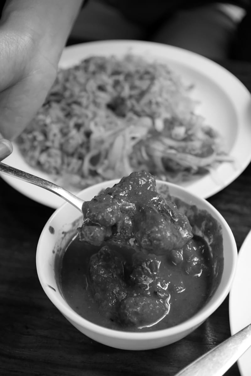 Octopus curry at Lukmaan restaurant in Zanzibar