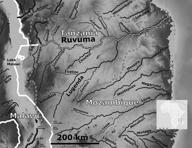 Ruvuma River Map