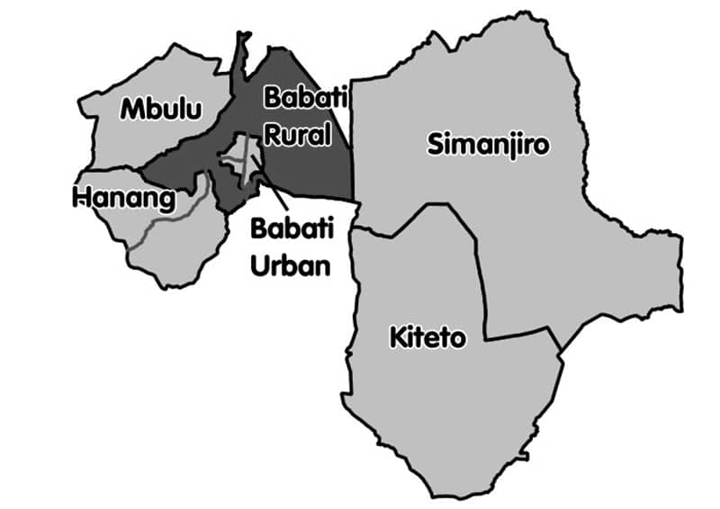 Babati Tanzania Map