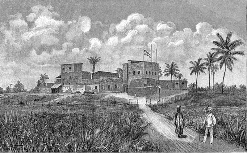Fort Bagamoyo in year 1891