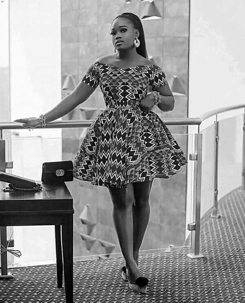 Black kitenge clearance dress