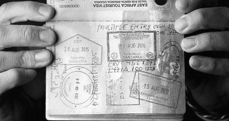Tanzania passport stamp exit