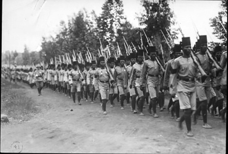 The formation of the original 3rd Bn KAR - year 1902 in Kenya