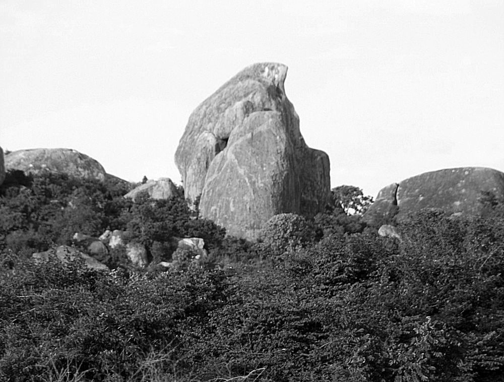 Big rocks on hills in Manyoni region