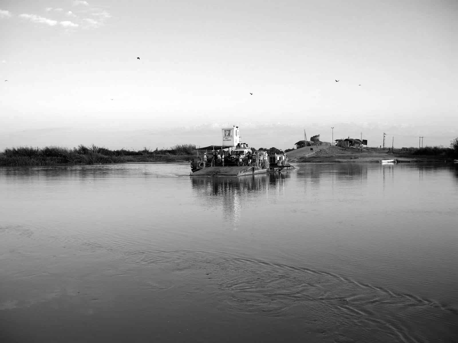 Ferry across Kilombero river