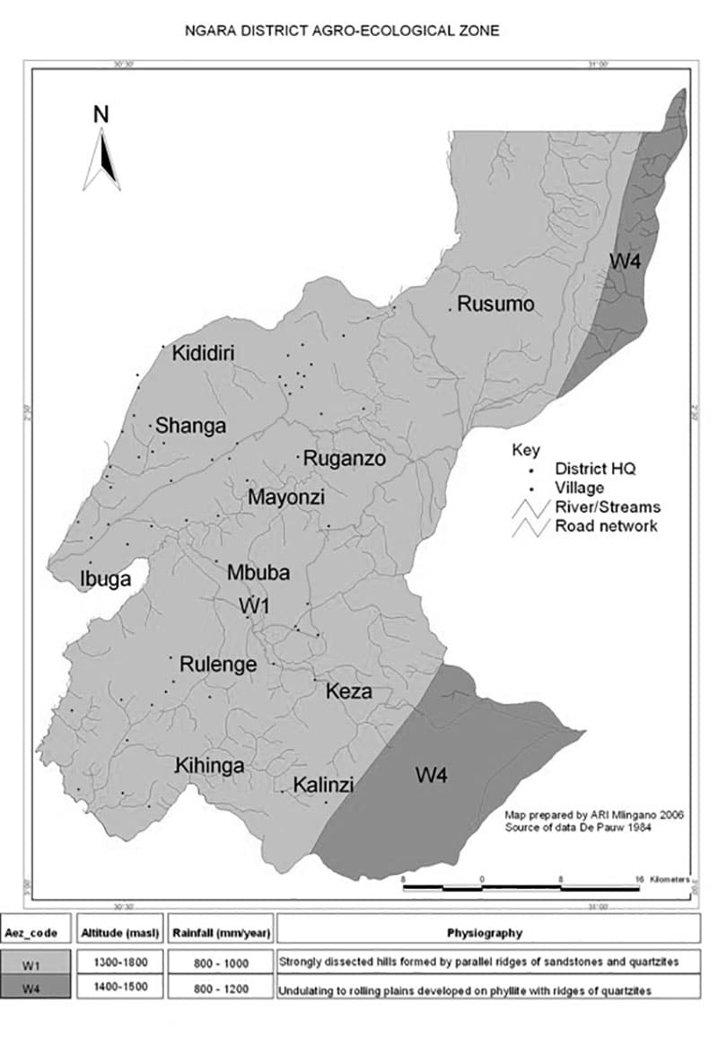 Ngara Tanzania Map