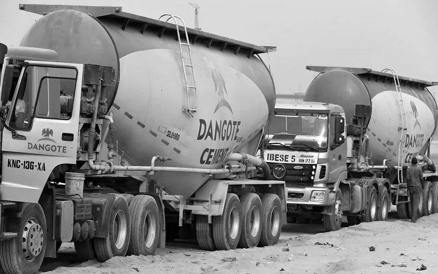 Dangote Cement trucks