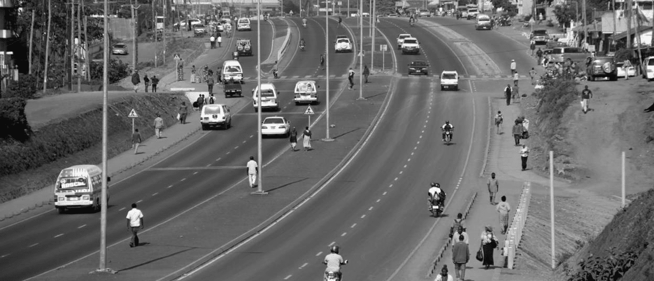 One of the roads managed and supervised by TANROADS in Dar es salaam Tanzania