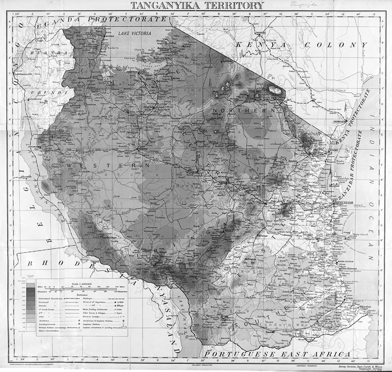 Tanganyika Territory Map