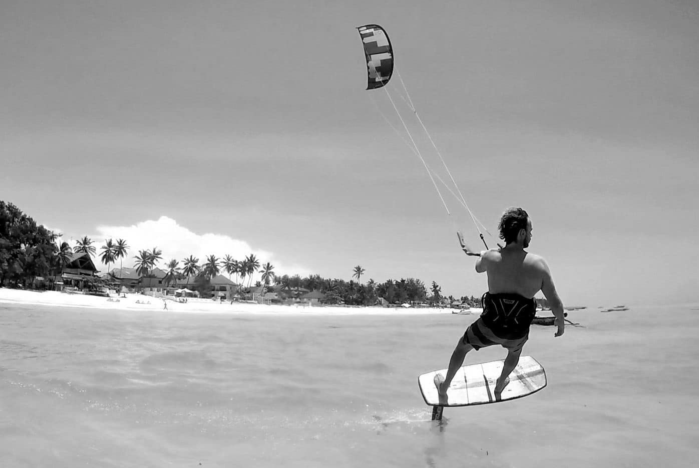 Kiteboarding in Paje beach