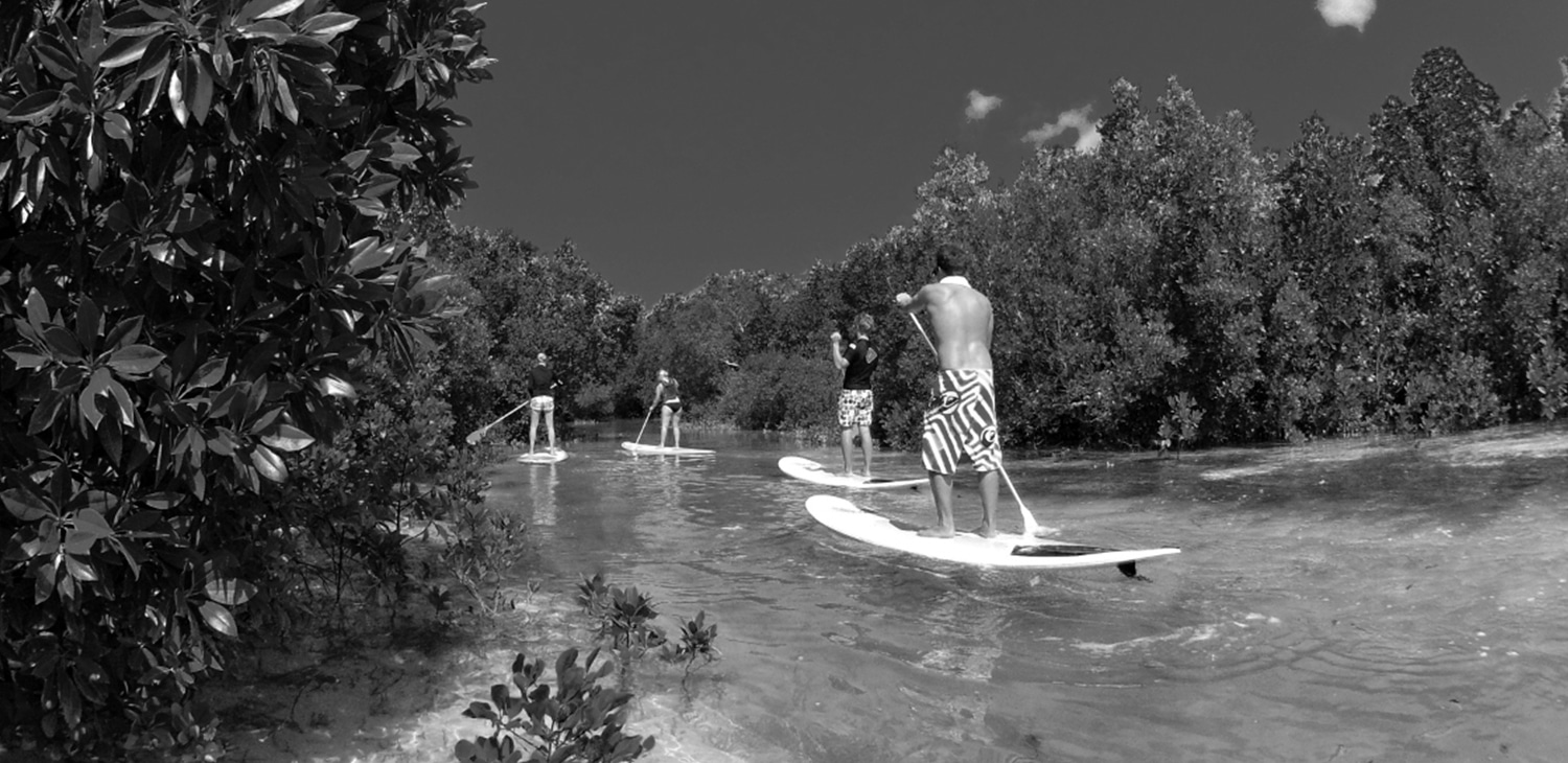 Paddleboarding in Zanzibar