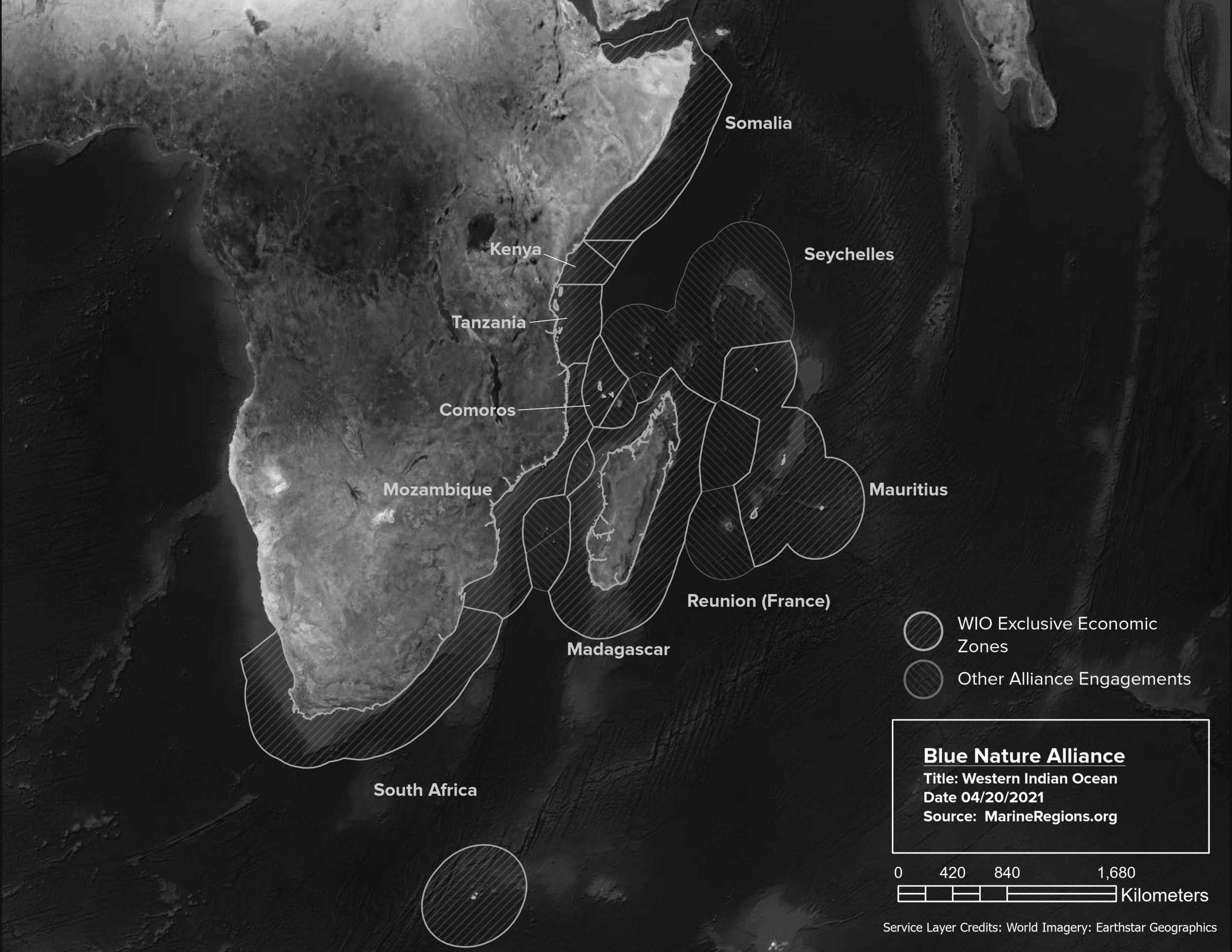 Western Indian Ocean Map