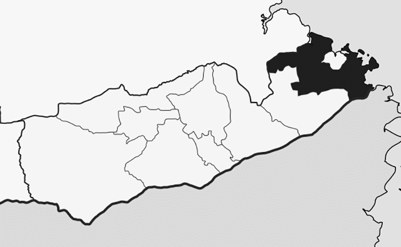Mtwara region map