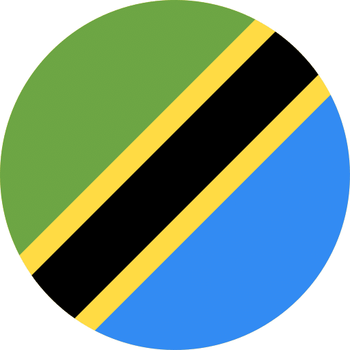 Tanzania flag round